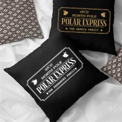 Polar Express Personalised Cushion